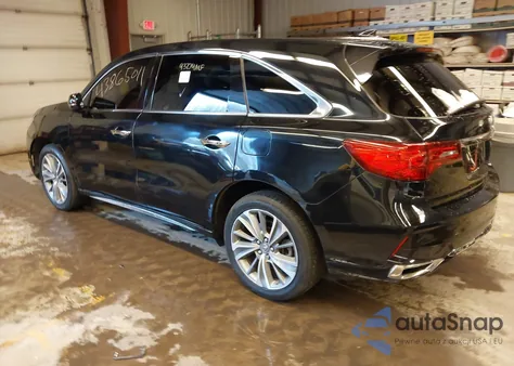 2017 Acura Mdx Technology Package z USA, uszkodzony, nr VIN 5J8YD4H55HL003535
